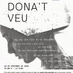 Dona’t Veu, Teatro Documental En La Ciba De Santa Coloma De Gramenet