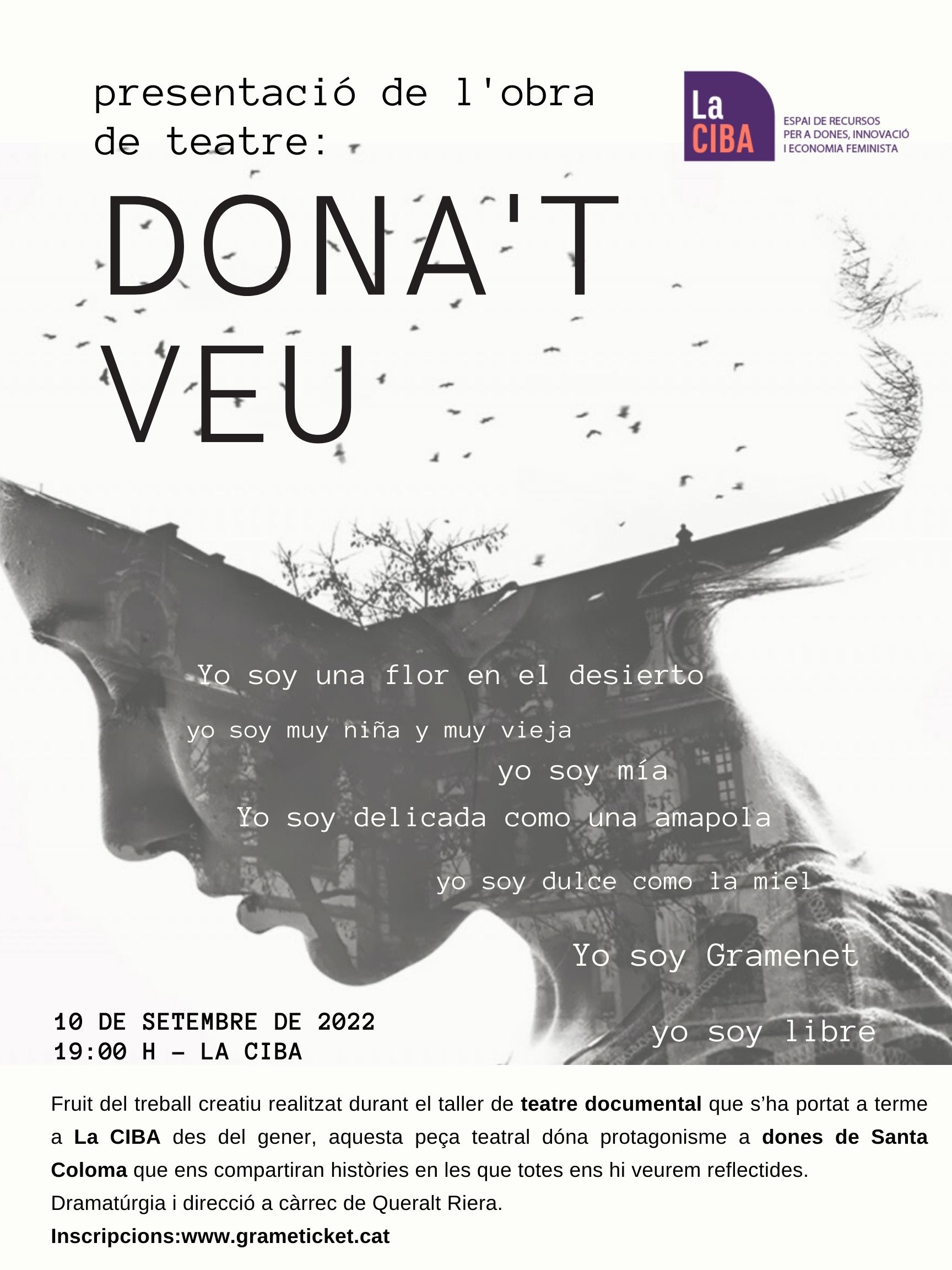 Dona’t Veu, Teatro Documental En La Ciba De Santa Coloma De Gramenet